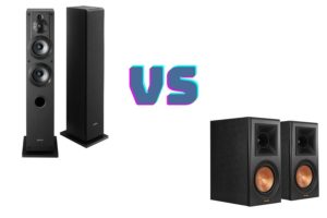 Comparison of floorstanding speakers and bookshelf speakers