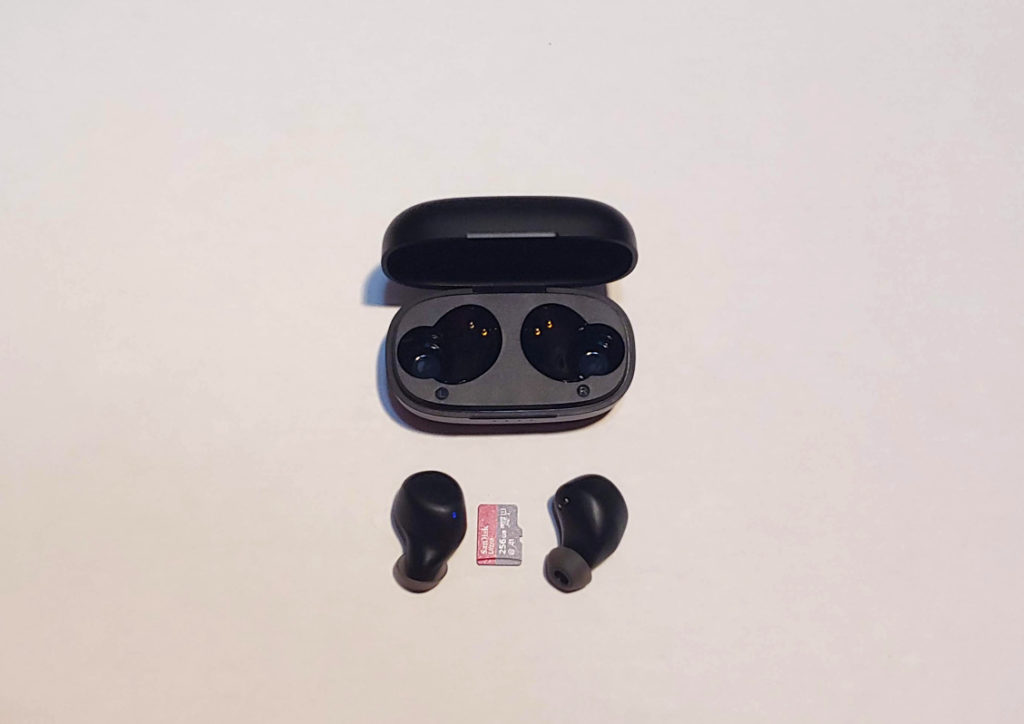 Tozo A1 Earbuds Compared to SD Card