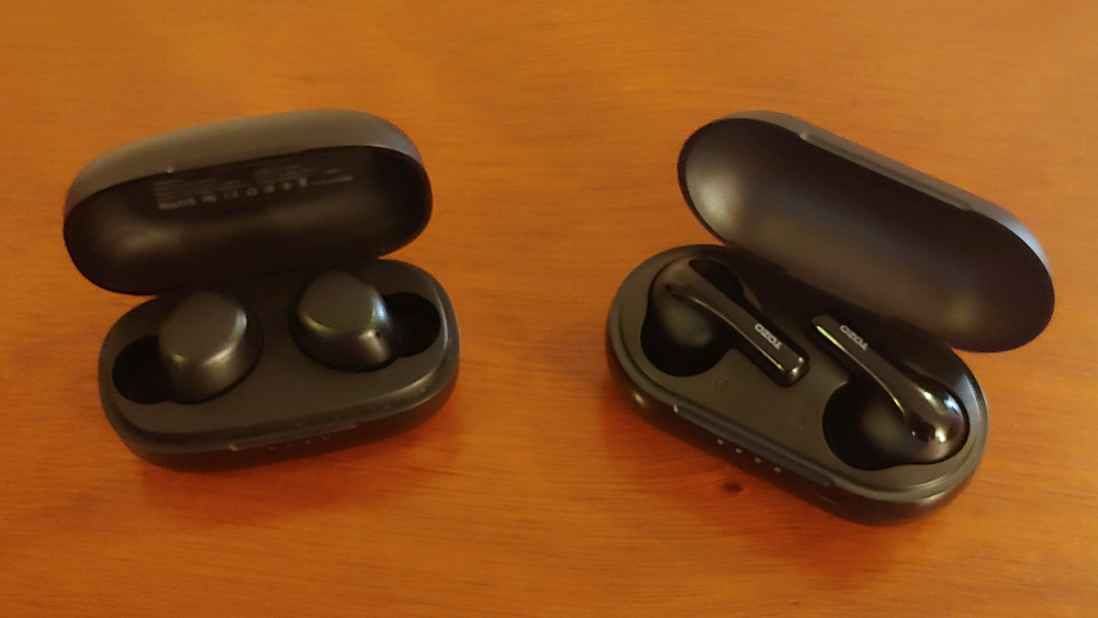 Tozo A1 and A2 Charging Case Comparison