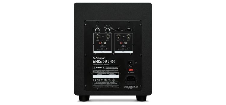 Eris Sub8 Rear Panel