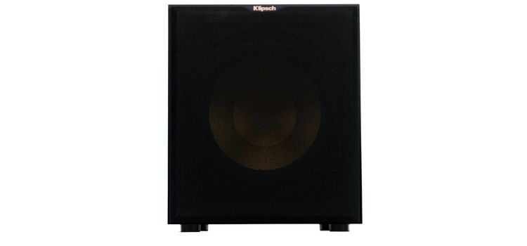 Front of Klipsch R-12SW with Grille Cover