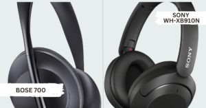 Sony WH-XB910N and Bose 700 ANC headphones