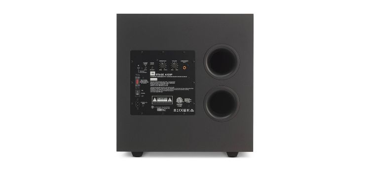 Rear Panel of JBL Stage A120P Subwoofer