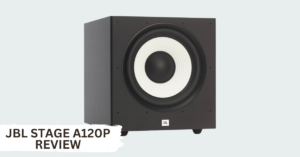 Review graphic for JBL A120P Subwoofer